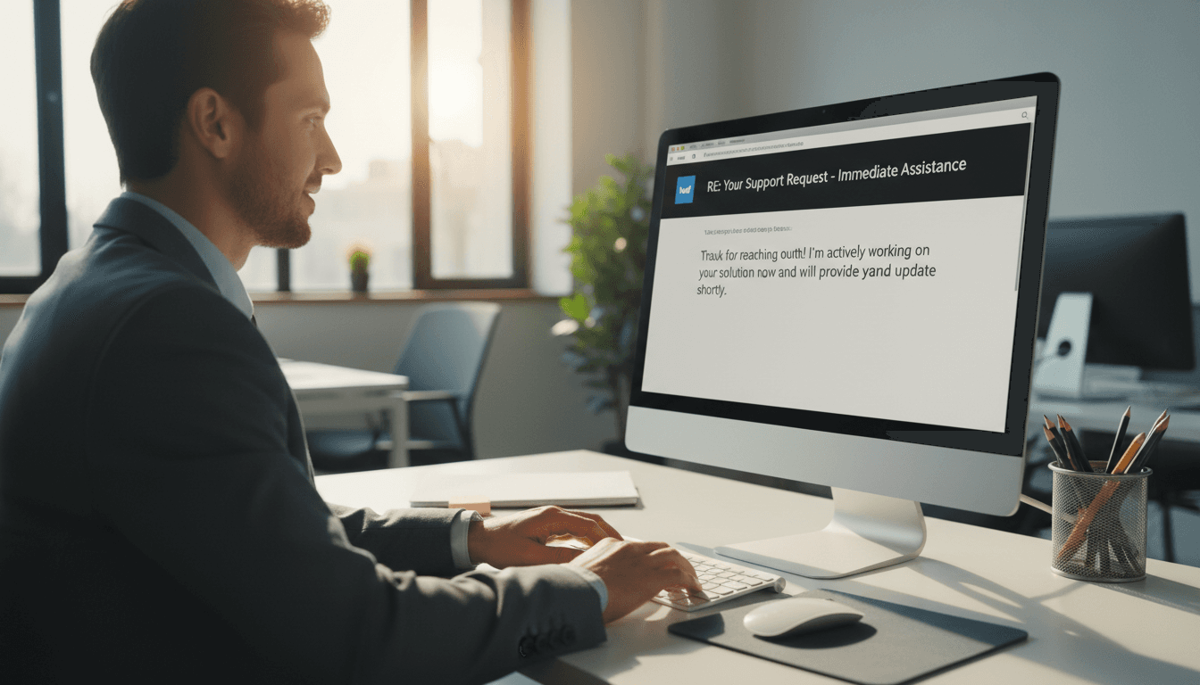 Person working at desk