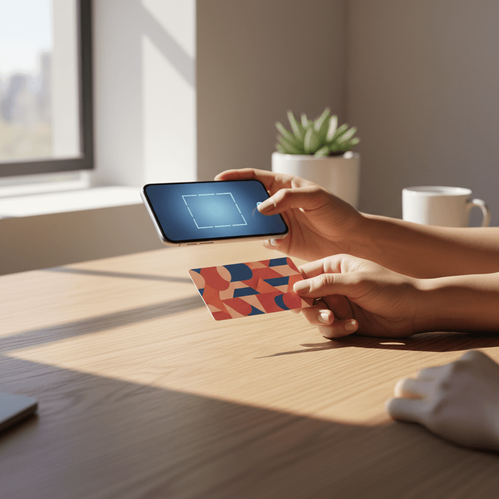 Fast card scanning with smartphone