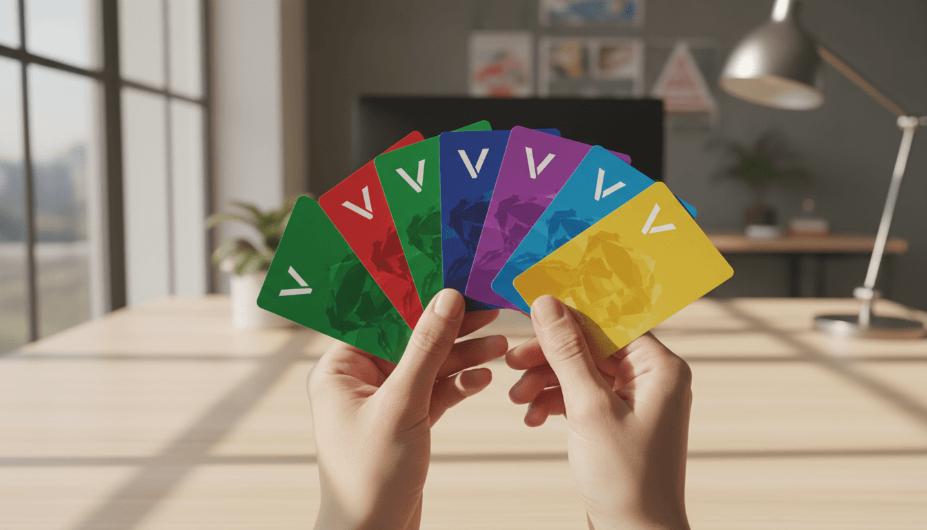 Multiple gift cards held in hands showing the clutter problem