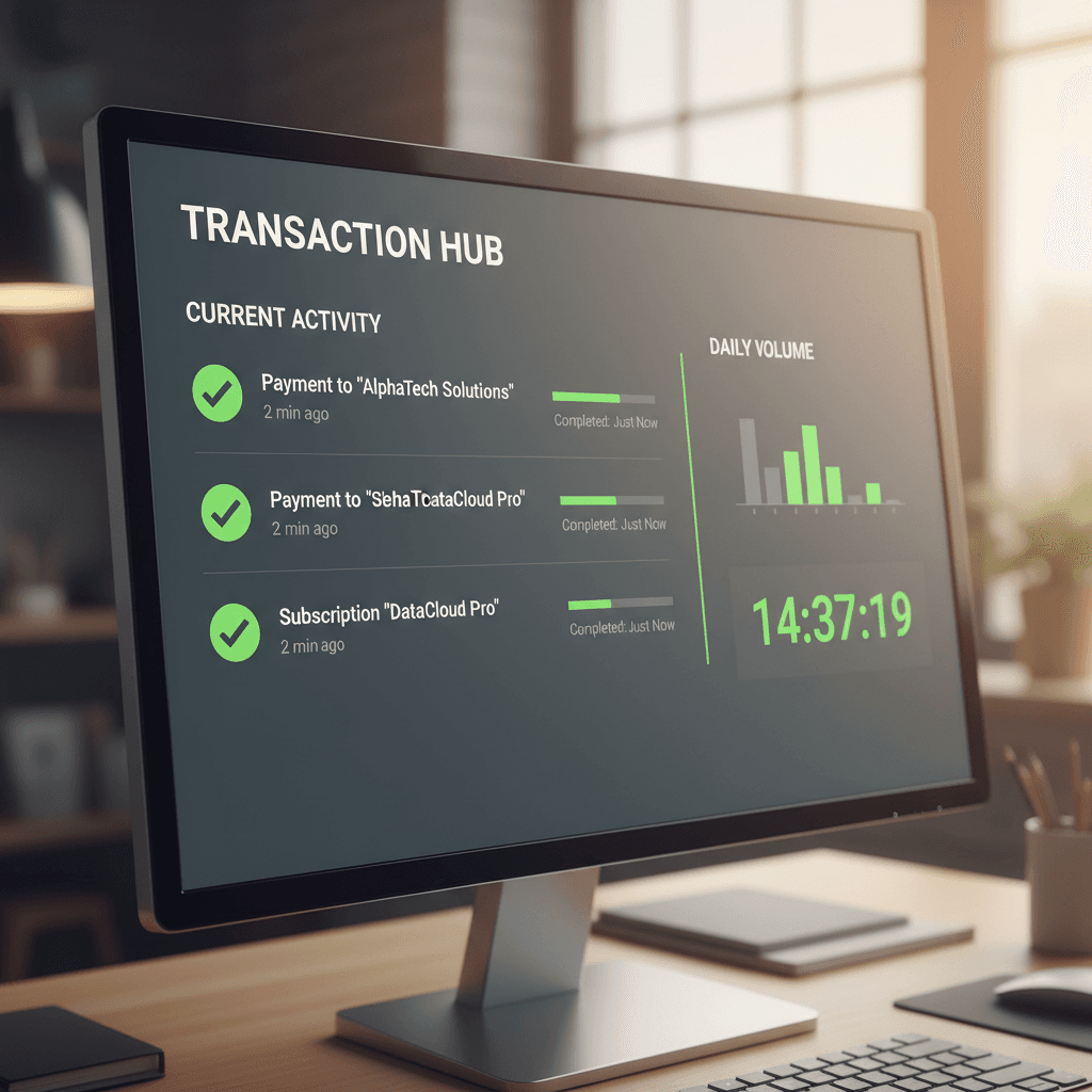 VortexCard dashboard displaying fast payout tracking