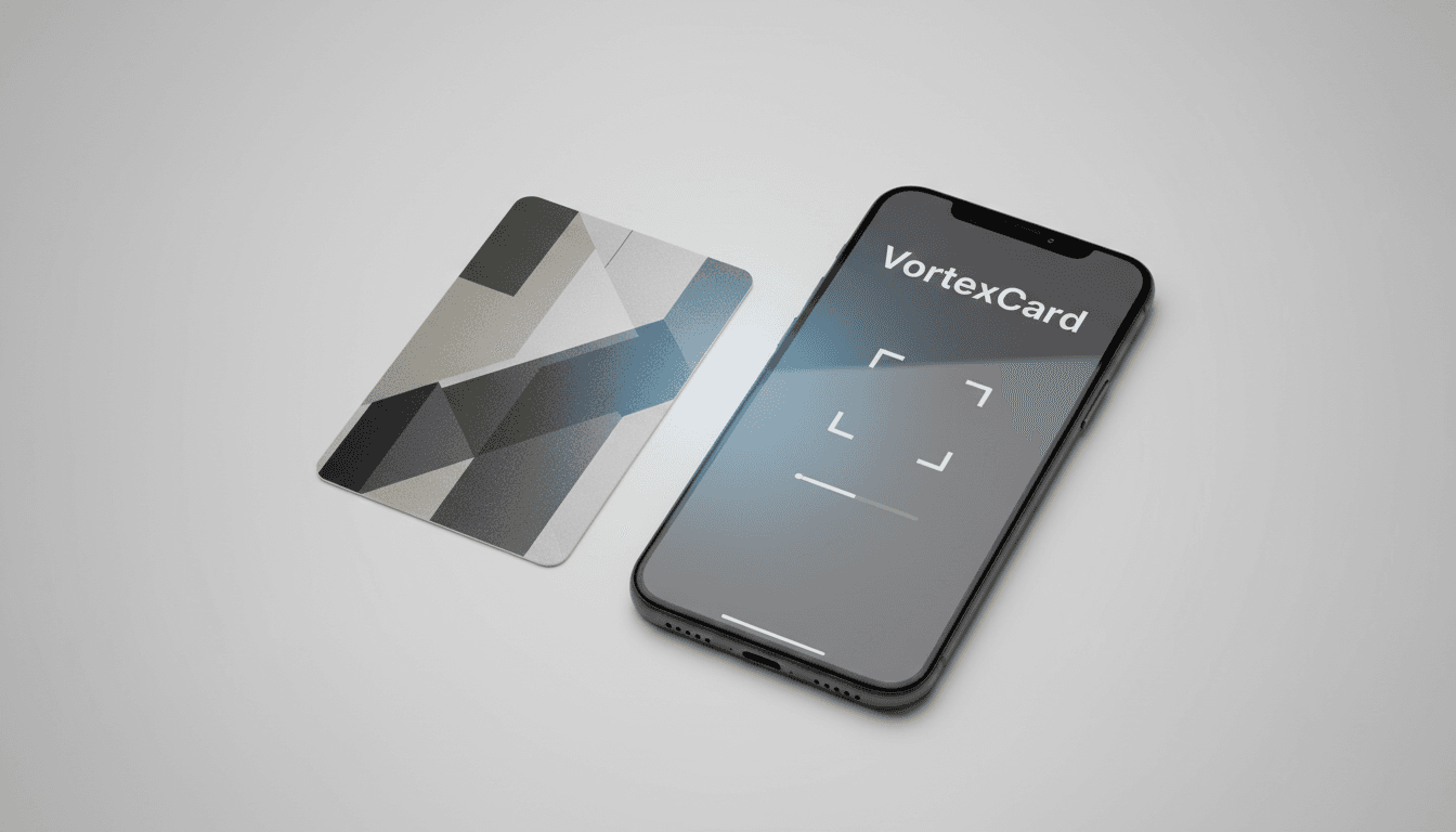 Gift card being scanned into VortexCard platform